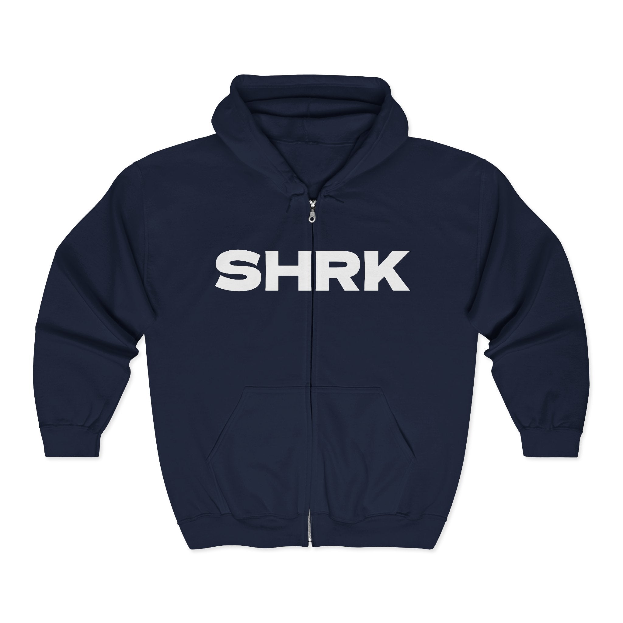 BoTT Letter Hoodie ネイビー Lサイズ SHRK Letter Hoodie — Bold Graphic Zip-Up Sweatshirt – Shrk Shoe Co